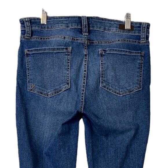 Kut from the Kloth Women's Jeans Toothpick Skinny Distressed Mid Rise Size 8 - Picture 4 of 9